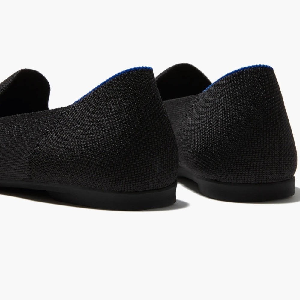 Rothy's The Almond Loafer Black Knit Flats Size 6.5 - Picture 4 of 9